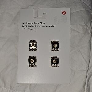 Lululemon MINI Metal Claw Clips. 4 Pack! Gold. Nwts, SOLD OUT!! RARE
